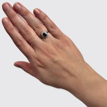 Load image into Gallery viewer, Belle Epoque Sapphire &amp; Diamond Cluster Ring