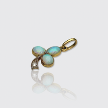 Load image into Gallery viewer, Antique Opal &amp; Diamond Clover Pendant