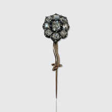 Load image into Gallery viewer, Victorian Antique-Cut Diamond Flower Lace Pin