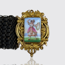 Load image into Gallery viewer, Set of two 19th Century Hairwork &amp; Pinchbeck Bracelets