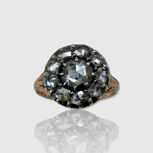 Load image into Gallery viewer, Georgian Rose-Cut Diamond Round Cluster Ring