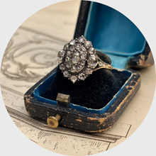 Load image into Gallery viewer, Antique Rose-Cut Diamond Cluster Ring
