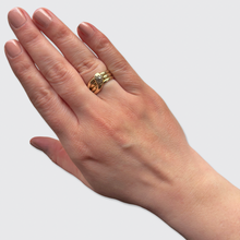 Load image into Gallery viewer, Victorian Old Mine-Cut Diamond Snake Ring by Frank Hyams
