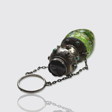Load image into Gallery viewer, 19th Century Viennese Glass Perfume Bottle with Finger Ring