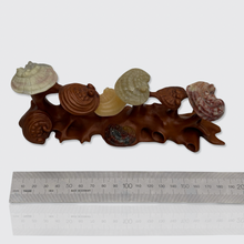 Load image into Gallery viewer, Chinese Boxwood &amp; Hardstone Lingzhi Brush Holder