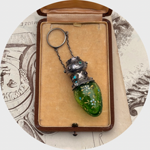Load image into Gallery viewer, 19th Century Viennese Glass Perfume Bottle with Finger Ring