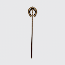 Load image into Gallery viewer, Antique Sapphire &amp; Diamond Horseshoe Stickpin