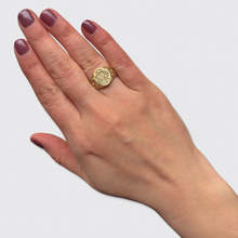 Load image into Gallery viewer, Antique French Signet Monogram Ring