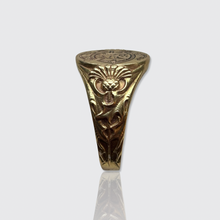 Load image into Gallery viewer, Antique French Signet Monogram Ring