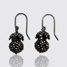 Load image into Gallery viewer, Georgian Cut Steel Strawberry Drop Earrings