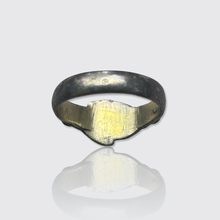 Load image into Gallery viewer, Antique Silver Partially Gilded Fede Ring