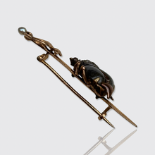 Load image into Gallery viewer, Victorian Labradorite Bug Brooch