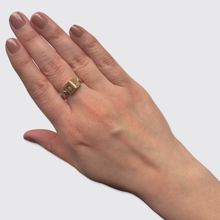 Load image into Gallery viewer, Antique Gold Ring with Two Hidden Compartments