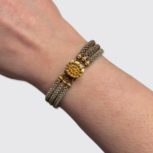 Load image into Gallery viewer, Georgian Braided Hair &amp; Cannetille Clasp Bracelet