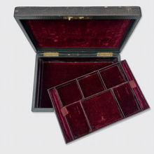 Load image into Gallery viewer, Brown Jewellery Box with Red Velvet Interior