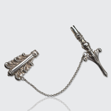Load image into Gallery viewer, Victorian Silver Arrow Needle Case Brooch