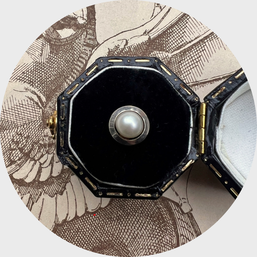 Round Pearl Target Single Earring, Stickpin Conversion