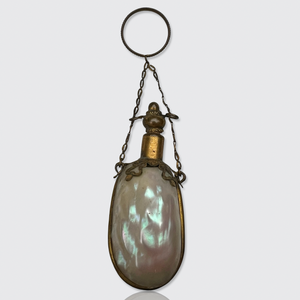 Antique Shell Perfume Bottle with Ring