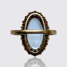 Load image into Gallery viewer, Belle Epoque Moonstone, Ruby &amp; Diamond Cluster Ring