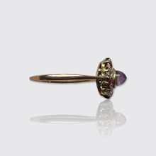 Load image into Gallery viewer, Amethyst, Ruby &amp; Diamond Cluster Ring