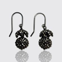 Load image into Gallery viewer, Georgian Cut Steel Strawberry Drop Earrings