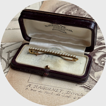 Load image into Gallery viewer, Victorian Natural Pearl Safety Pin Brooch