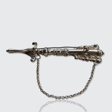 Load image into Gallery viewer, Victorian Silver Arrow Needle Case Brooch