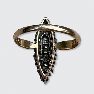 Victorian Rose-Cut Diamond Marquise Ring