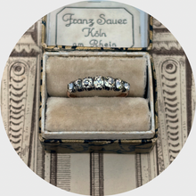 Load image into Gallery viewer, 18th Century Peruzzi-Cut Diamond Seven Stone Ring
