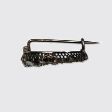 Load image into Gallery viewer, Victorian Crescent Moon Ruby &amp; Diamond Brooch