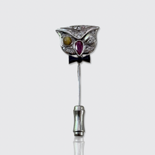 Load image into Gallery viewer, Art Deco Winking Owl Pin