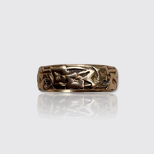 Load image into Gallery viewer, Antique Rose Gold Ivy Eternity Ring with Inscription