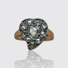 Load image into Gallery viewer, Antique Rose-Cut Diamond Witch's Heart Ring