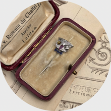 Load image into Gallery viewer, Art Deco Winking Owl Pin
