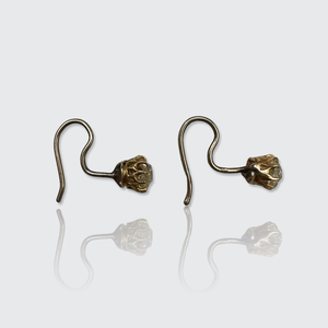 Victorian Old Mine-Cut Diamond Solitaire Earrings