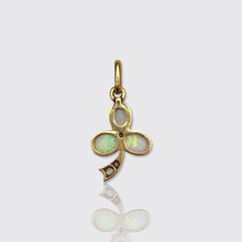 Load image into Gallery viewer, Antique Opal &amp; Diamond Clover Pendant