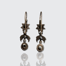 Load image into Gallery viewer, Victorian Rose-Cut Diamond Drop Earrings