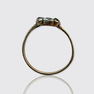 Victorian Rose-Cut Diamond Flower Ring