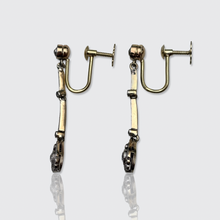 Load image into Gallery viewer, Art Deco Diamond Drop Earrings with Screw Fittings