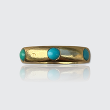 Load image into Gallery viewer, Antique French Turquoise Eternity Ring