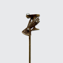 Load image into Gallery viewer, Antique Stickpin of a Hand with Cocktail