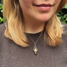 Load image into Gallery viewer, 18th Century Urn-Shaped Vinaigrette Pendant