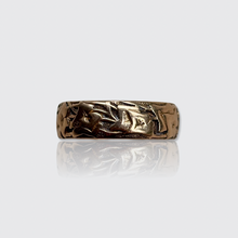 Load image into Gallery viewer, Antique Rose Gold Ivy Eternity Ring with Inscription