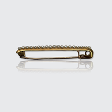 Load image into Gallery viewer, Victorian Natural Pearl Safety Pin Brooch