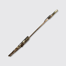 Load image into Gallery viewer, Art Deco Onyx &amp; Diamond Arrow Jabot Pin