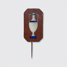 Load image into Gallery viewer, Victorian Goldstone Amphora Brooch by Domenico Bussolin