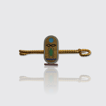 Load image into Gallery viewer, Egyptian Revival Cartouche Bar Brooch