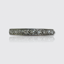 Load image into Gallery viewer, Platinum Old-Cut Diamond Eternity Ring