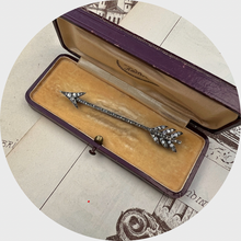 Load image into Gallery viewer, Victorian Diamond Arrow Brooch