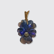Load image into Gallery viewer, Victorian Opal &amp; Diamond Pansy Pendant